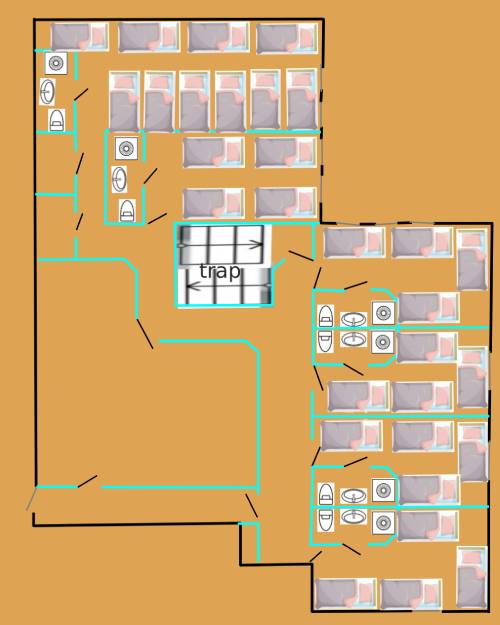Plattegrond bovenverdieping Laarbrug